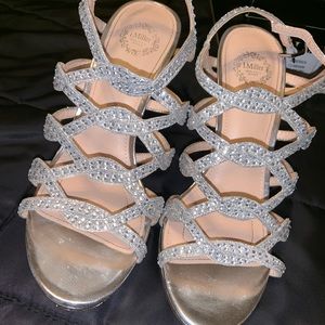 ‼️WORN ONCE‼️ Silver Prom/Homecoming Heels